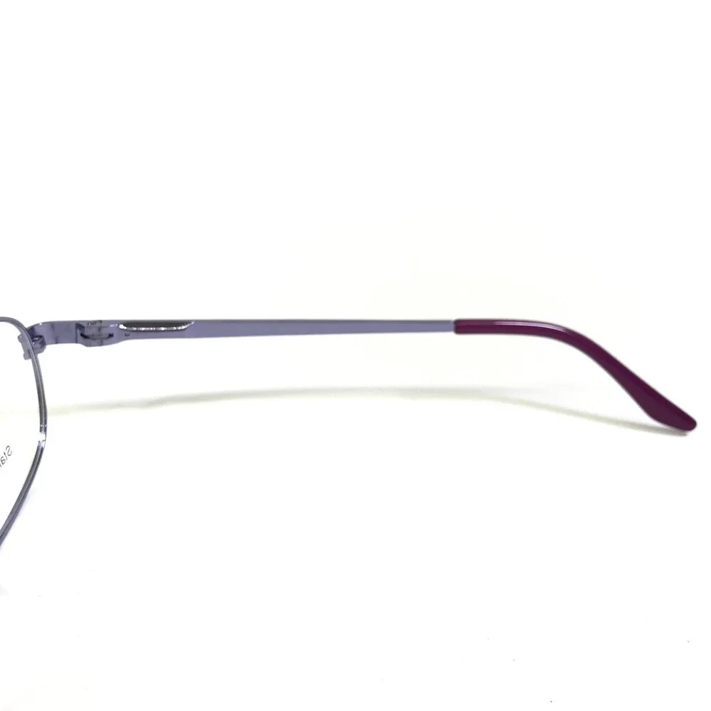 Jubilee Eyeglasses Frames Shiny Purple Oval Full Wire Rim 53-17-135